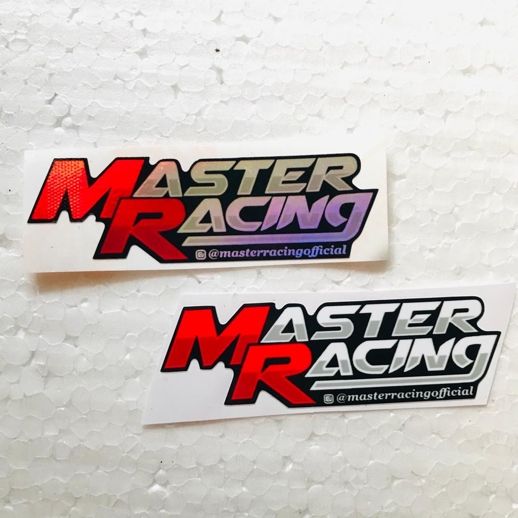 Sticker Master Racing Print Cut Laminasi Glossy Anti Air