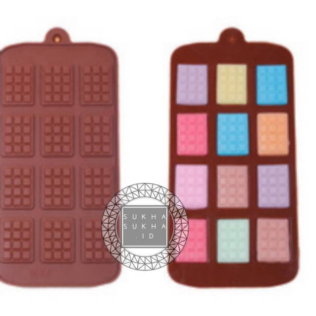 Cetakan Silikon Coklat Waffle Silicone Mold Waffle Chocolate