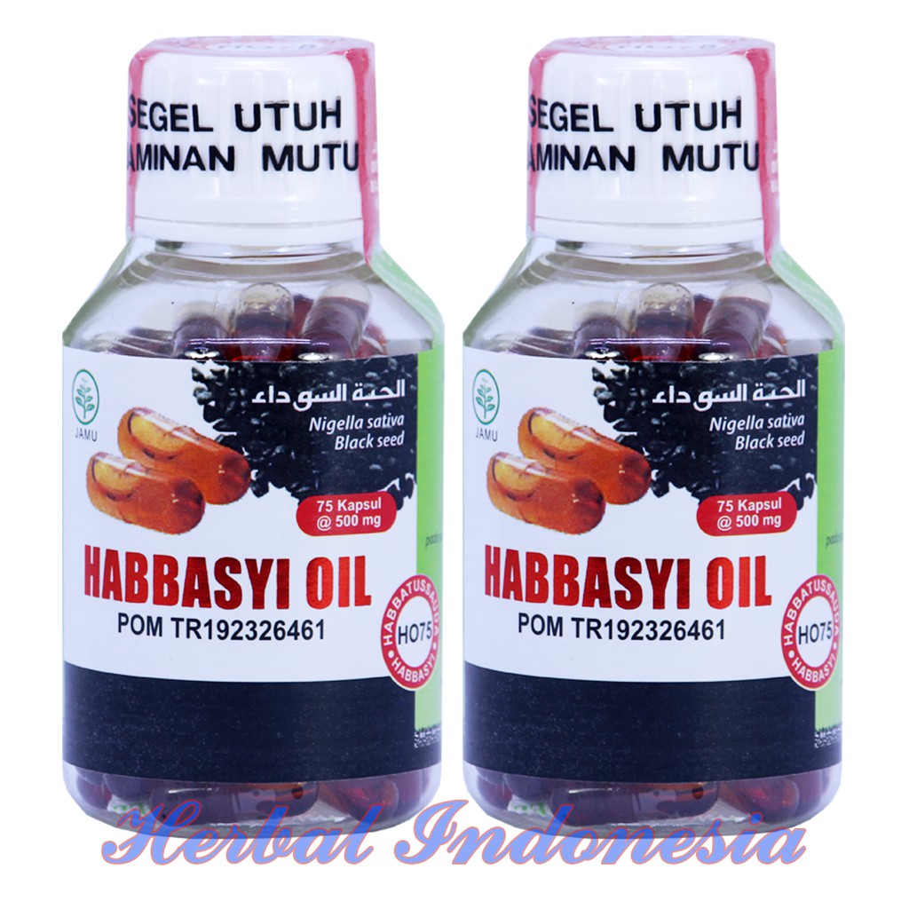 Habbasyi Oil Minyak Habbatusauda isi 75Kps-Kapsul Minyak Jinten Hitam