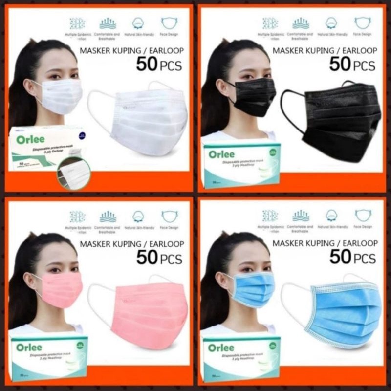 Masker Orlee Earlop isi 50