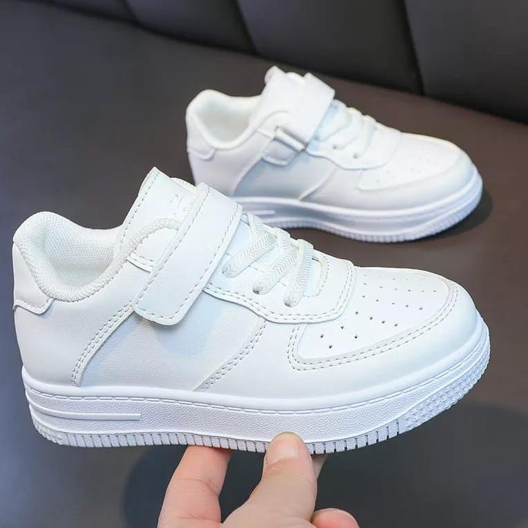 COD Sepatu Anak Laki Laki Perempuan Putih Polos Full Putih ( PP )