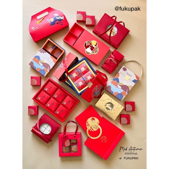 

Box Mooncake Packaging, Kotak Mid Autumn Festival, Dus Kue Bulan