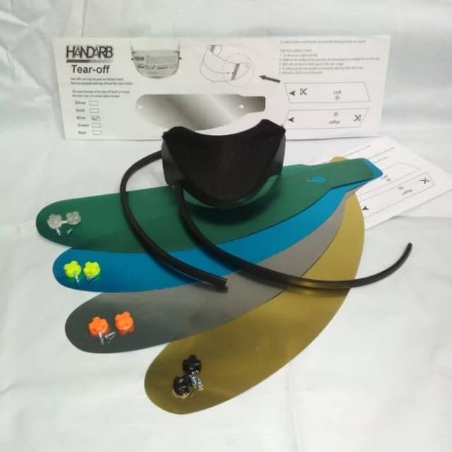 Paket tear off + post + talang air + chin guard pnp helm kyt rc7, k2r, r10, kbc, thx, mds viktory