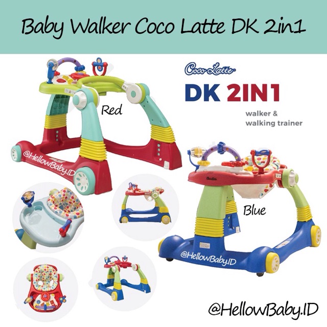 Baby Walker Coco Latte Dk 2in1 Shopee Indonesia