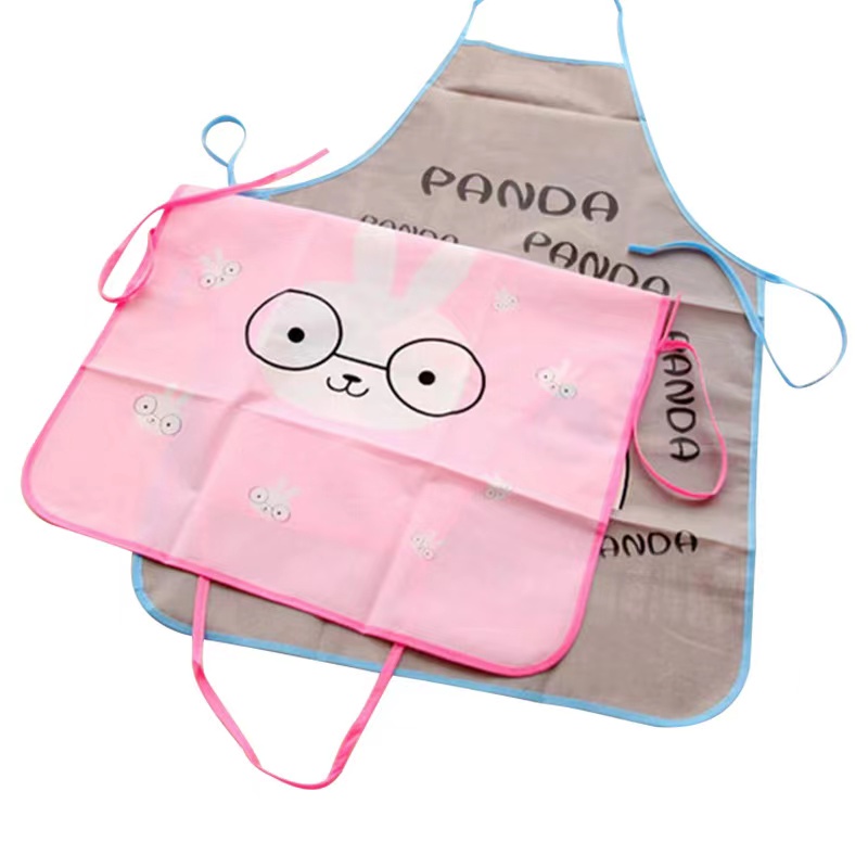 (Hello Girl)D20 Apron Masak Celemek Dapur Anti Air Motif Kartun Import