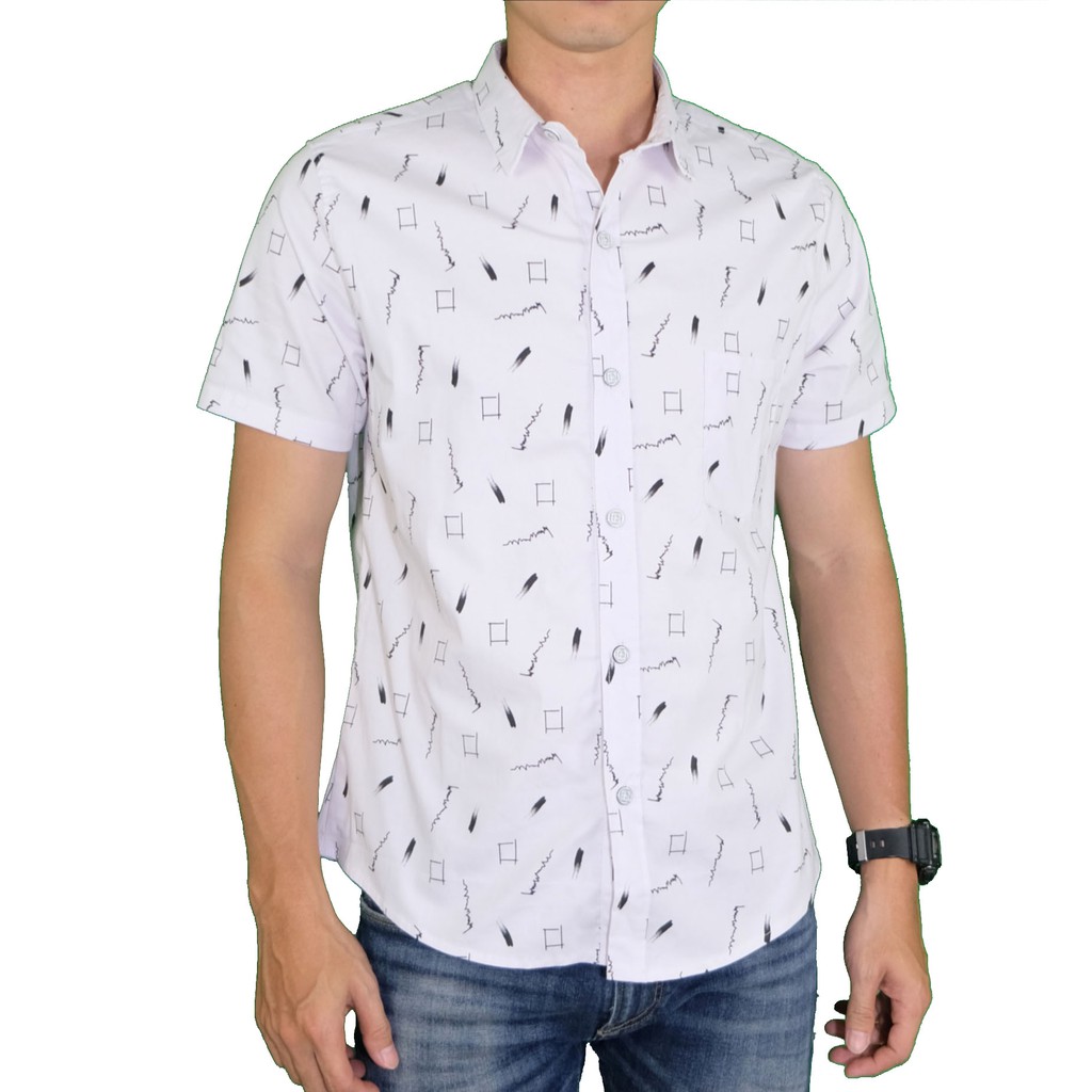 AMSPRO kemeja pria / kemeja casual / kemeja motif / kemeja kantor / kemeja kerja Pd-33