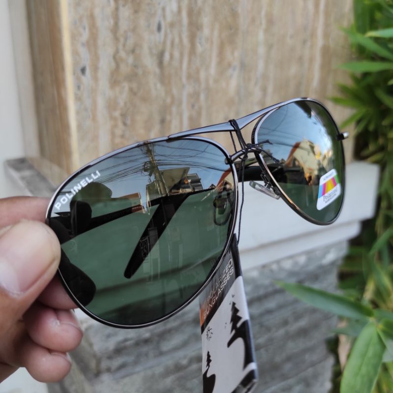 Kacamata Tembak Ikan / Paser Ikan Kacamata Hitam Polarized Original POLINELLI Anti Sinar Mataharii