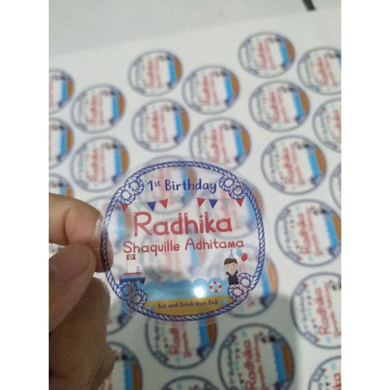 

STIKER LABEL TRANSPARAN FREE DESAIN