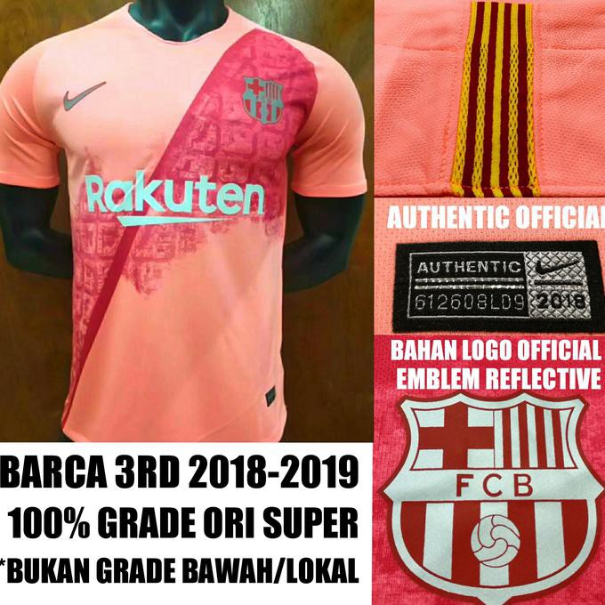 Diskon Jersey Barca 3Rd 2018-2019 Grade Ori Terbaru