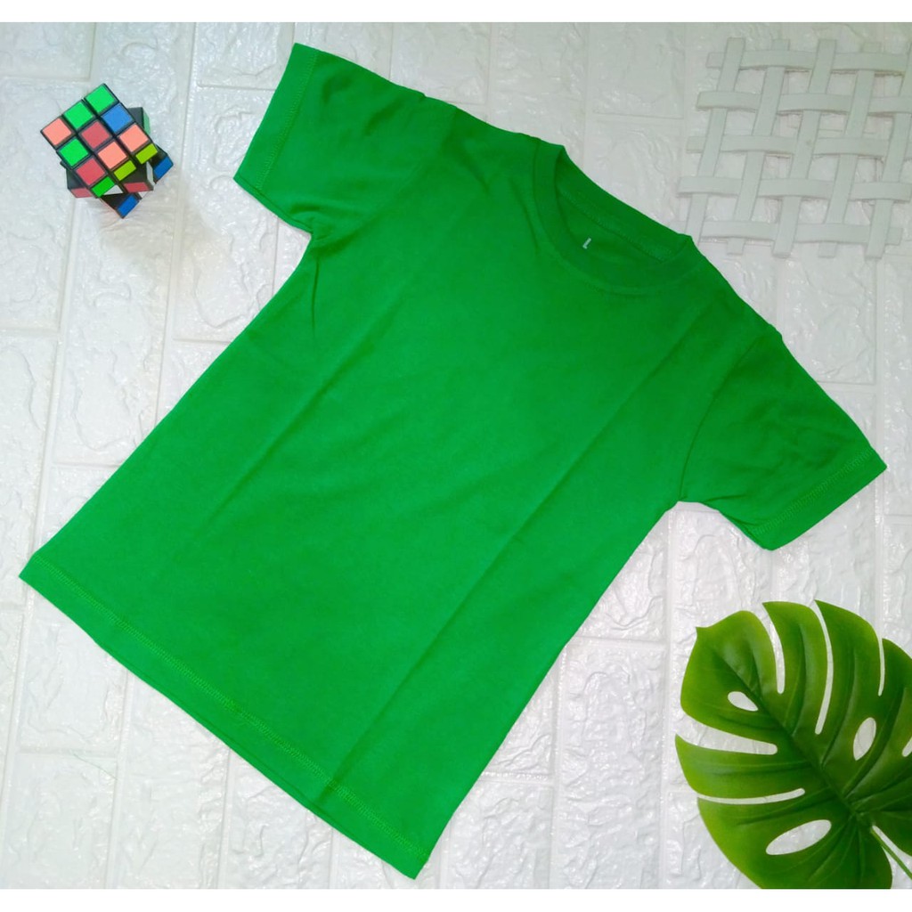 KAOS POLOS ANAK COTTON COMBED 30S [PREMIUM QUALITY] / COMBED REAKTIF 17 WRNA