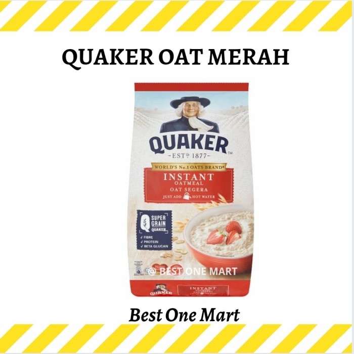 

Quaker Oat Instant Oatmeal / Instan Oat Havermout Merah 800 Gr