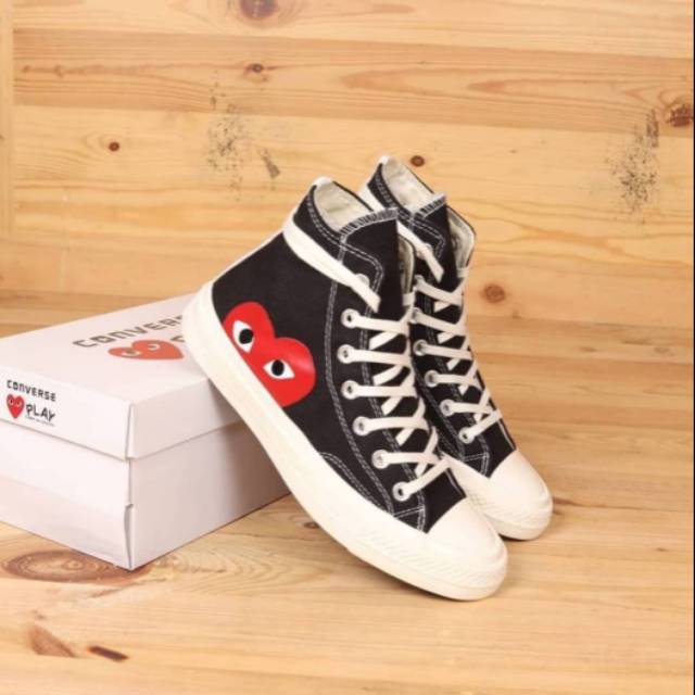 Converse High x Comme Des Garcons Play (CDG)