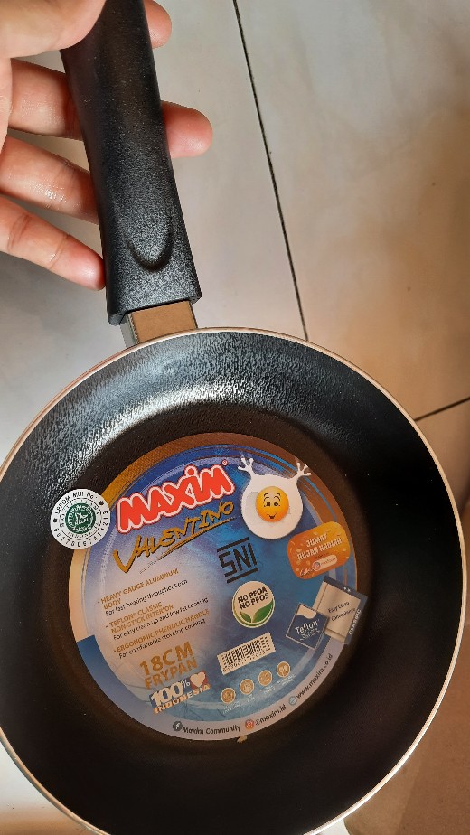 Wajan Teflon Maxim Valentino 12cm,18cm,20cm,22cm