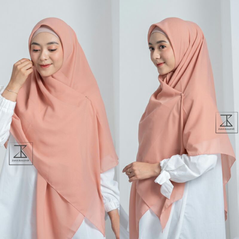 (COD )Bella Square Jumbo Syari Hijab Segi Empat 140 x 140 dan 130 x 130 Polycotton
