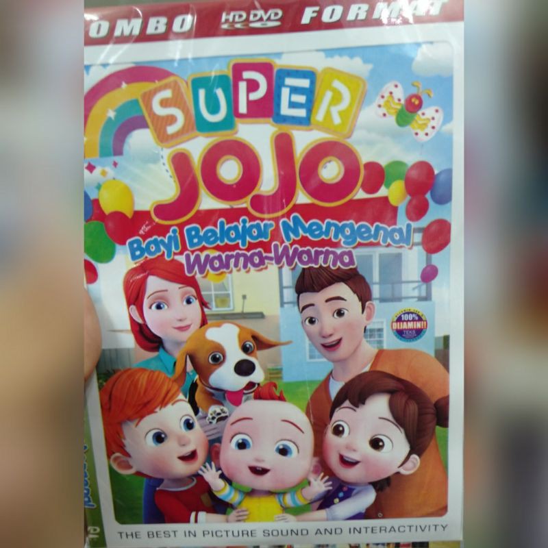 Kaset Film Kartun Super Jojo Bayi Mengenal warna Warna