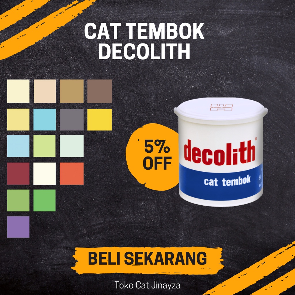CAT TEMBOK DECOLITH 5 KG 13 Warna