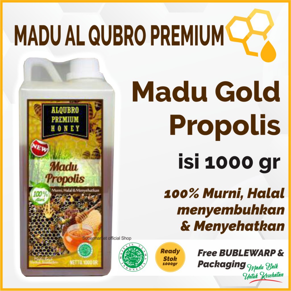 

Diskon Madu Alqubro 1kg | Madu Propolis | Madu Murni | Madu Asli | Original Product Free ongkir