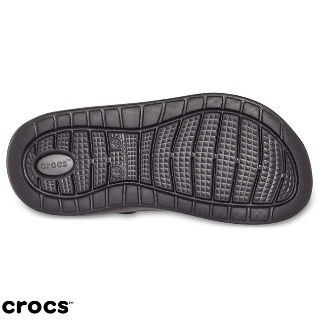 Crocs Literide Clog - Sandal Unisex / Sandal Tahan Air / Sandal Karet / Original - Black Gray 204592-0DD