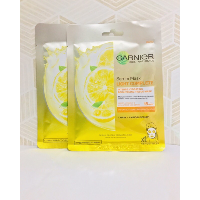 Garnier serum mask light complete