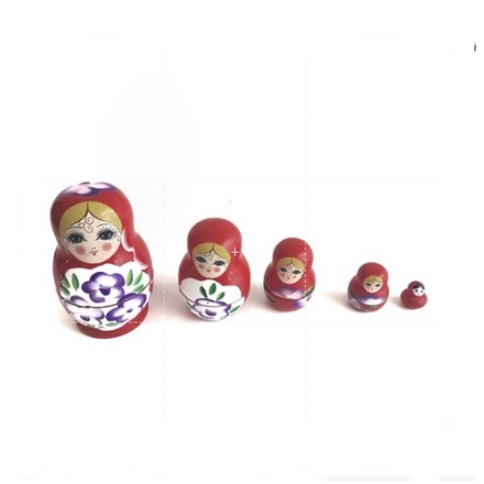 Boneka Rusia MATRYOSHKA 5 Susun Import Kado Unik Boneka kayu