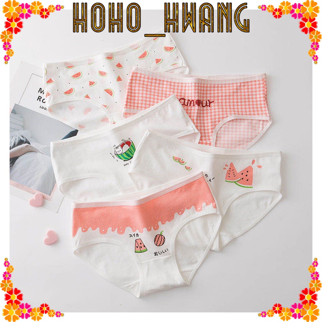 HOHO_HWANG (C-70) Jepang CD imut fashion Undies Celana Dalam Wanita Polos high quality katunimport
