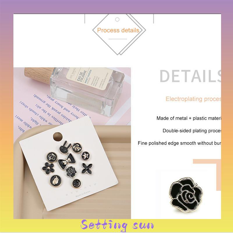 Tak Terlihat Tanpa Tombol Jahit Pakaian Wanita Yang Dapat Dilepas Sweater Kemeja Kardigan Dekorasi TN