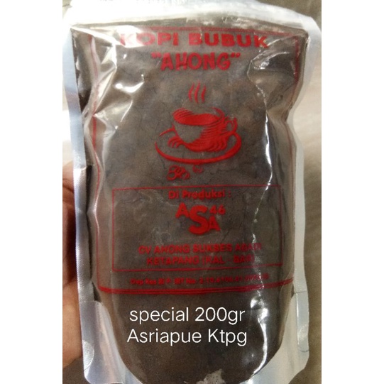 

KOPI BUBUK AHONG SPECIAL 200 GRAM ASLI BUATAN KETAPANG