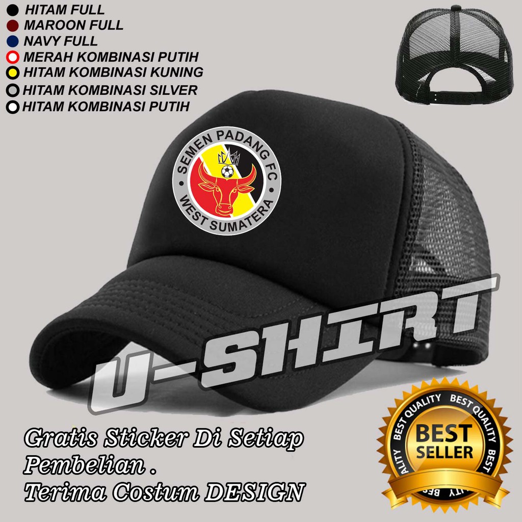 TOPI TRUCKER JARING SEMEN PADANG FC MURAH TERBARU PRIA&WANITA DISTRO U-SHIRT