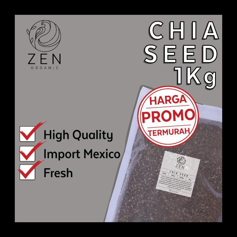

BEST SELLER! ORGANIC CHIA SEED MEXICO 1 KG / BLACK CHIA SEED PALING MURAH