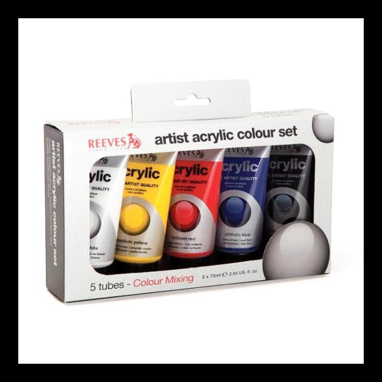 

STOK BARU REEVES ACRYLIC COLOR TUBE INTRO SET 5X75ML PERALATAN MELUKIS TERLARIS DAN MURAH