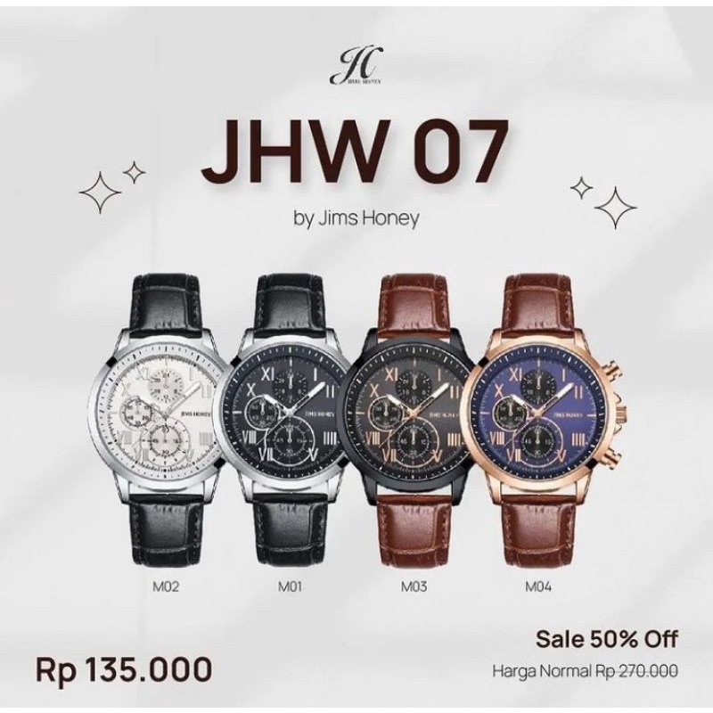 JHW 07 JAM TANGAN COWOK JIMS HONEY