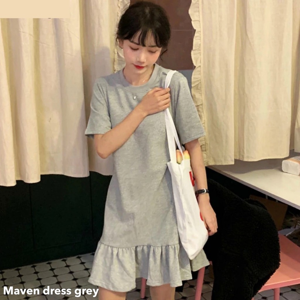 Maven dress grey -Thejanclothes