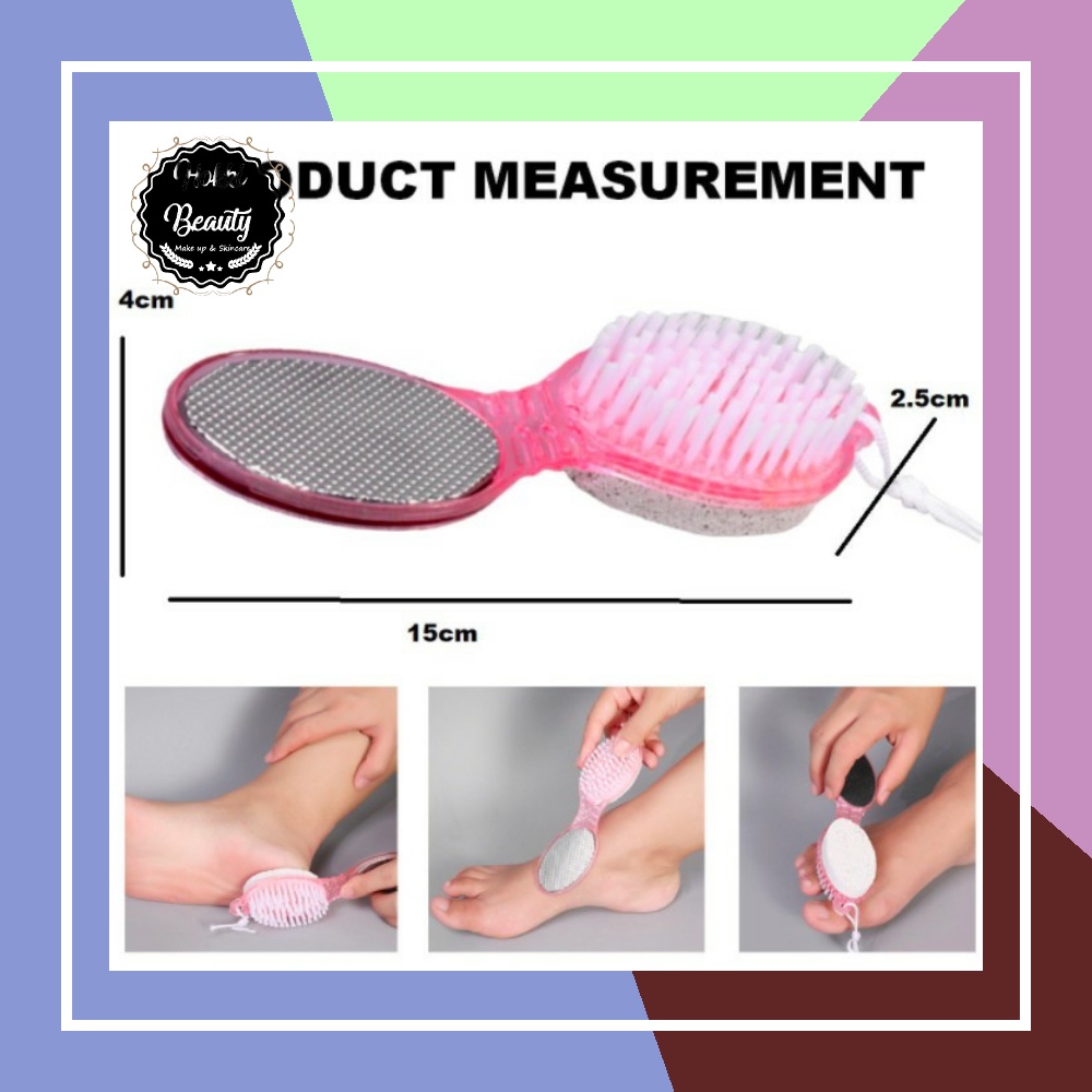 ALAT SIKAT KAKI 4 GUNA - DAN 2 GUNA - Alat Pedicure Kaki 4 in 1 one dengan Batu Apung