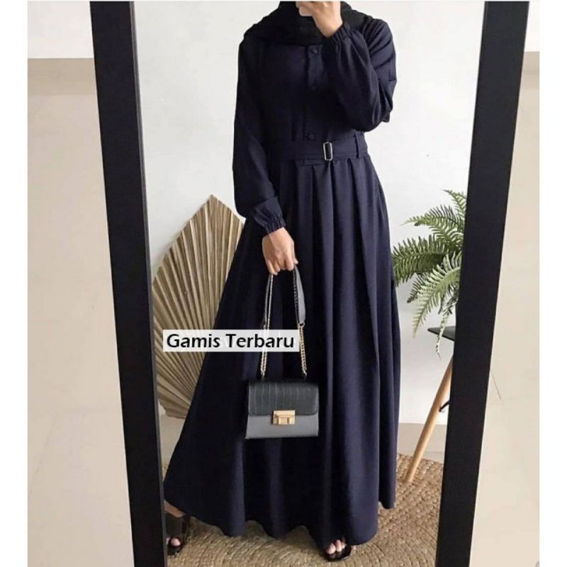 Elsa / Fashion Muslim Wanita / Gamis Lebaran Terbaru / Busui  / Baju Lebaran / Gamis Dress Wanita-1
