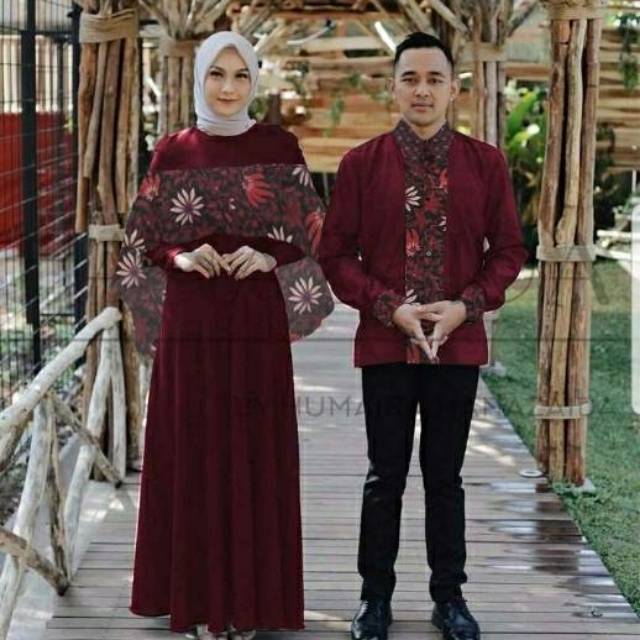 DF10 Batik Couple Quinsy Gamis Kemeja