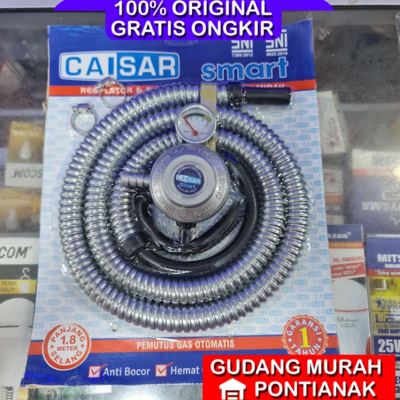 Selang gas dan regulator caisar / selang paket caisar / score