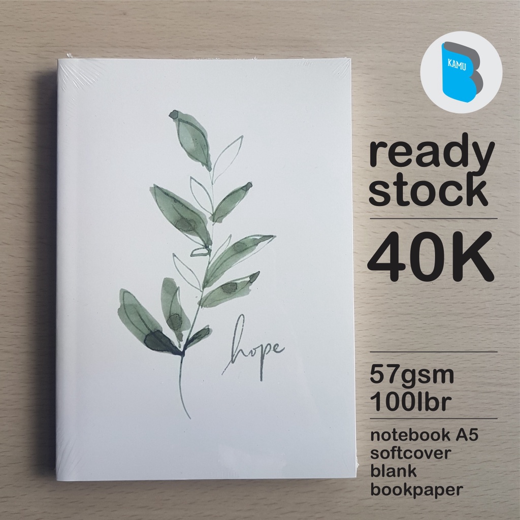 

[57 gsm] Notebook A5 Buku Tulis Catatan Jurnal - Leaf Hope