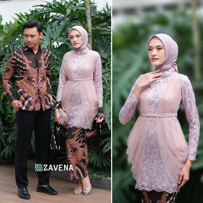Kebaya Couple Modern Kebaya Lamaran Wisuda Baju Tunangan Batik Brukat Terbaru Baju Couple Kondangan 