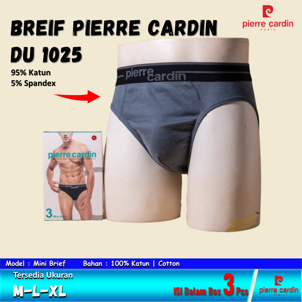 Celana Dalam Pria PIERRE CARDIN PC 1025 ISI-3 PCS bahan Katun