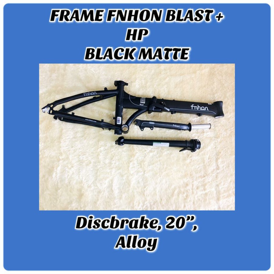 Frame set &amp; handle post HP FNHON BLAST Hitam Doff Discbrake