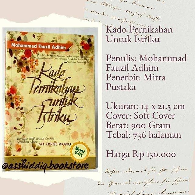 Buku Kado Pernikahan Untuk Istriku Buku Islami Shopee Indonesia