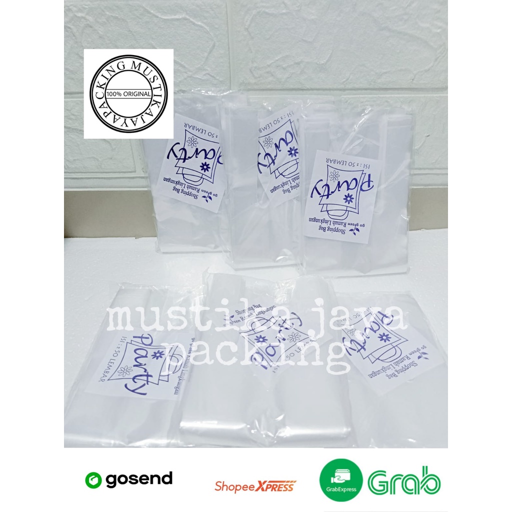 Kantong Kresek Plastik PE Bening ukuran 10 isi 50 lembar
