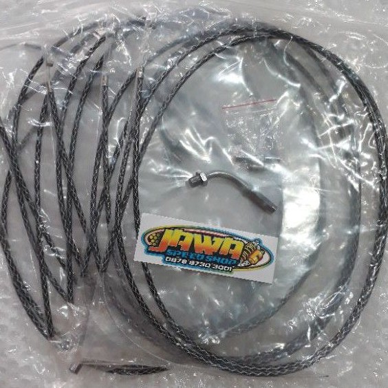 Kabel tali gas serat hitam karbon universal beat scopy vario pcx nmax mio soul fino supra jupiter dl