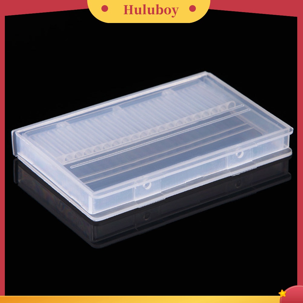 Huluboy Huluboy♡ Kotak Penyimpanan Mata Bor Kuku 20 Lubang