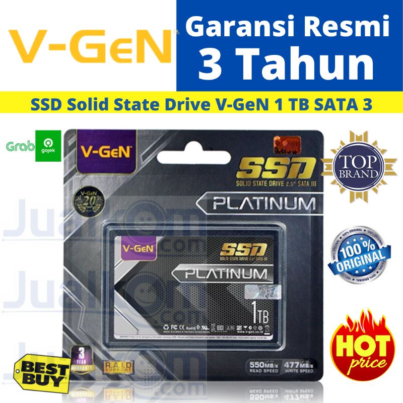 SSD V-GeN 1TB SATA 3 Solid State Drive 2.5&quot; Inch VGEN SATA3 V GEN