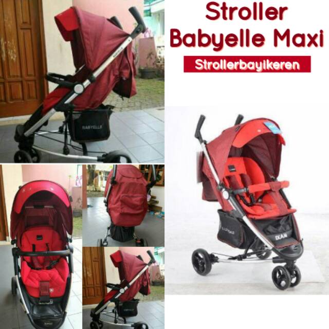 stroller baby elle maxi roda tiga bisa 