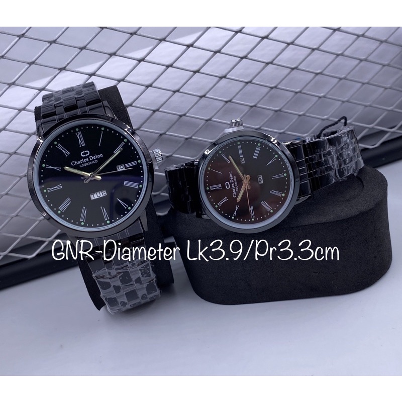 LIMITED,,JAM TANGAN COUPLE CHARLES DELON TANGGAL/HARI AKTIF ORIGINAL