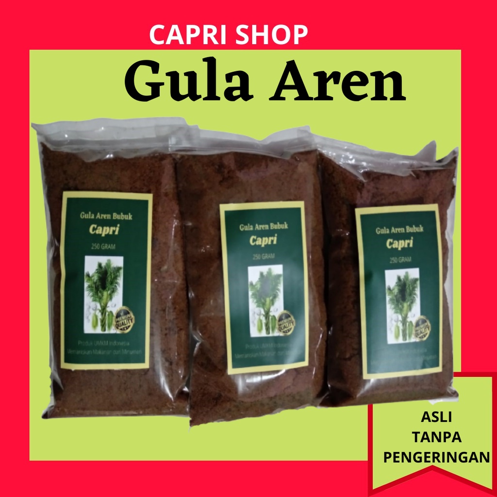 Gula Aren Bubuk/ Natural Brown Sugar/ Gula Semut Alami Tanpa Pengawet