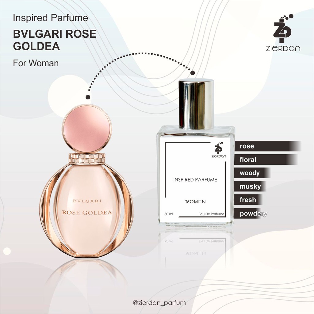 Zierdan Inspired Parfum Bvlgari Rose Goldea Parfume Farfum Minyak Wangi Tahan Lama Wanita Cewek