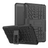 SAMSUNG TAB A8 2019 P205 CASE RUGGED ARMOR KICK STAND SAMSUNG P205 NEW - Hitam - DM